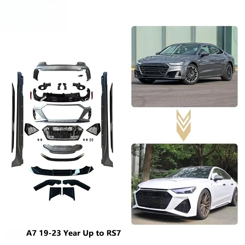 

STLF Restart New PP Body Kit for Audis A7 2019-2021 Upgrade to RS7 Style | Fog Light Included | Perfect Fit | OEM Bolt-On