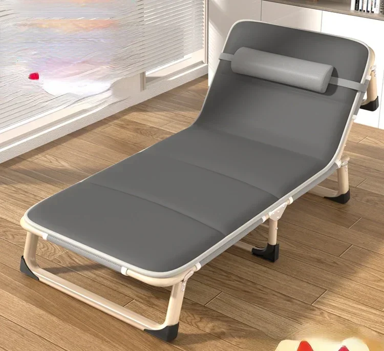 

Folding single bed Home portable multifunctional recliner Office simple lunch break camp bed Hot sales
