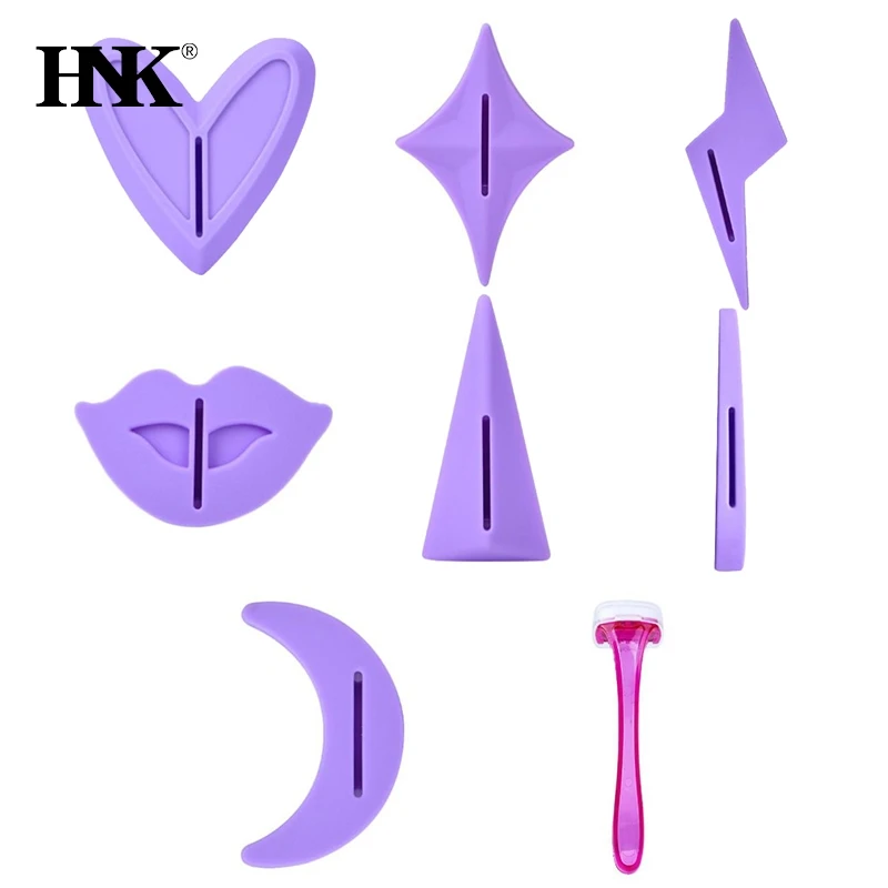 1Set=7pcs Women Bikini Dedicated Privates Shaving Stencil Female Hair Razor Sexy Intimate Shaping Tool Accessories