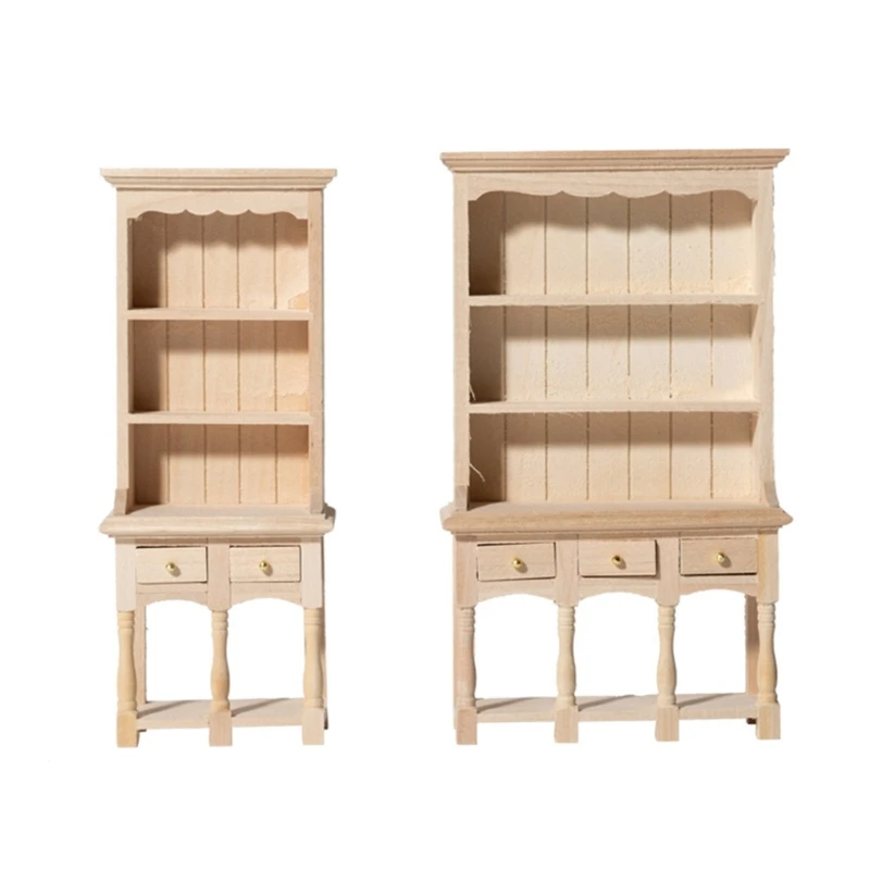 

Miniature Wooden Storage Cabinet Model Figure For 1/12 Doll House Organization 15UB
