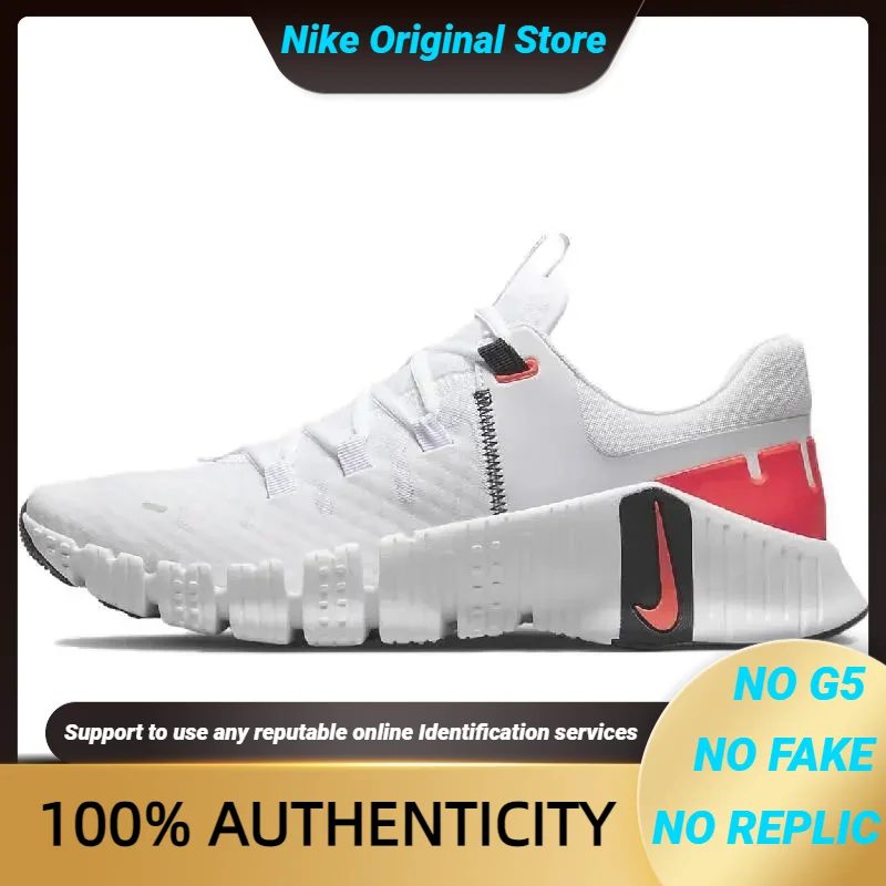 Nike Free Metcon 5 White Bright Crimson Sneakers shoes DV3949-100 With Original Box