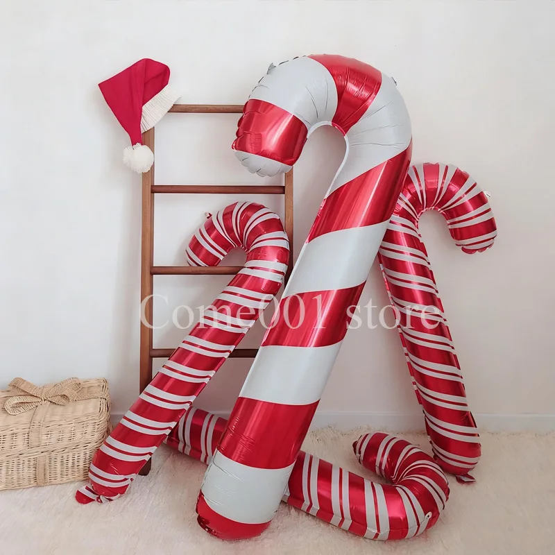 اكسسوارات عيد الميلاد بالونات قصب الحلوى عيد ميلاد سعيد الأسرة زينة الحفلات بالونات عيد الميلاد مهرجان صور الدعائم العرض #1