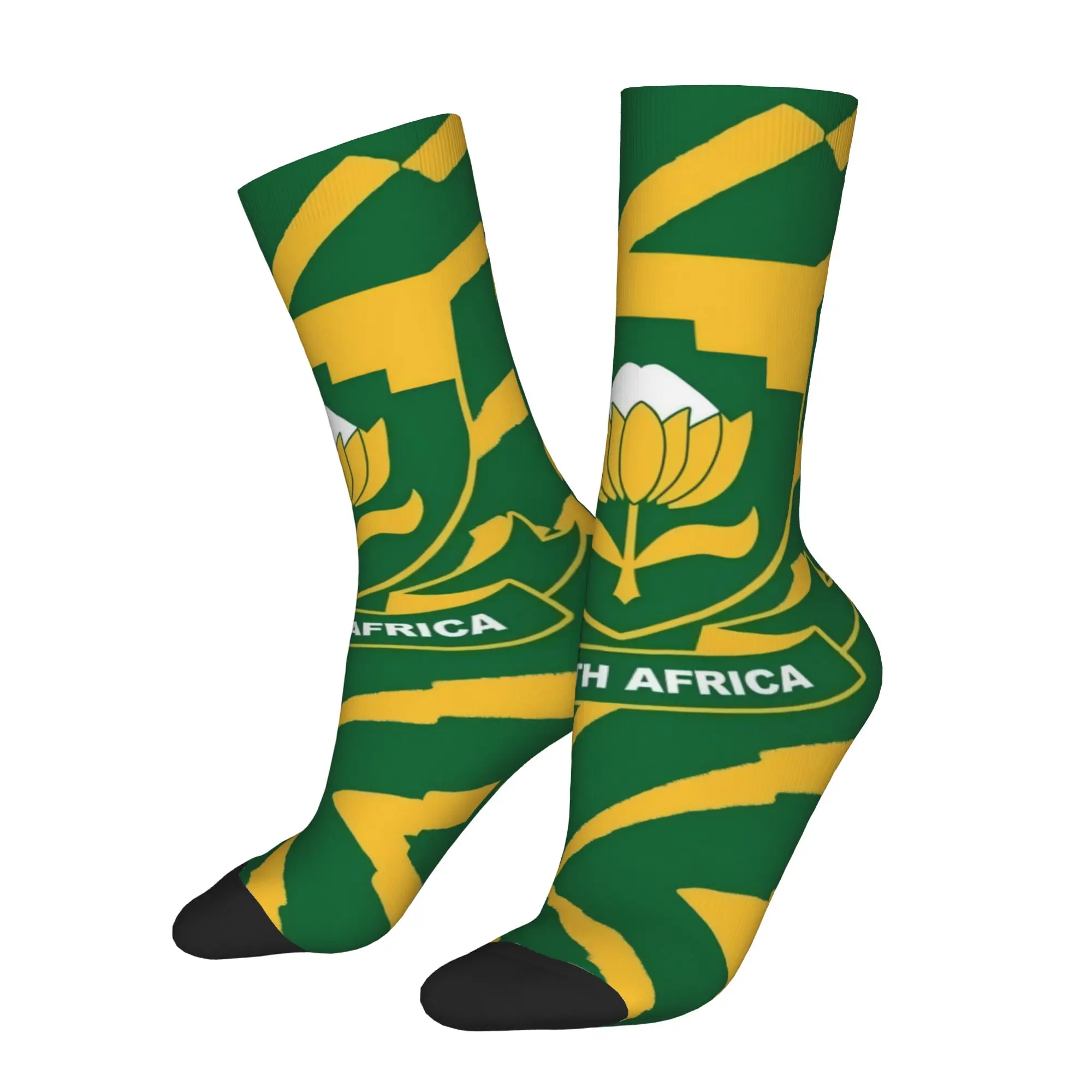 Hip Hop Retro South Africa Crazy Men's compression Socks Unisex  Street Style Seamless Printed Funny Sock Match Day Essentials