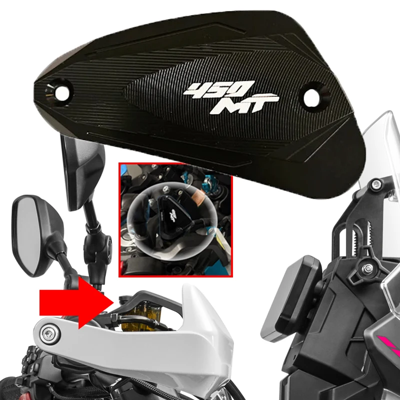 

Fit For CFMOTO CF MT450 IBEX 450 MT 2024 2025 Motorcycle CNC Brake Reservoir Guard Front Brake Fluid Reservoir Cover Protector