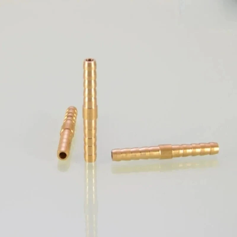 1PCS Brass Straight Barb Hose Joiner - OD 5-25mm (5/6/8/10/12/14/16/19mm) Pipe Fitting for Water/Gas/Oil