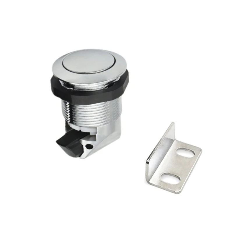 Push Button Catch Lock Cupboard Door Cabinet Latches Knob Drawer Locks