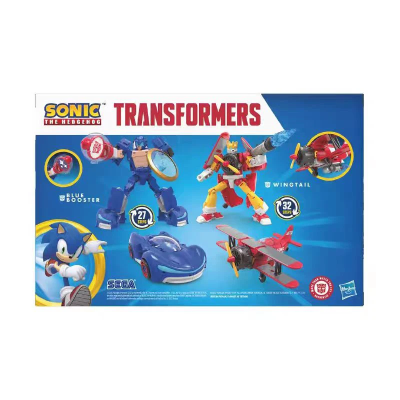 ハスブロ トランスフォーマー X ソニック・ザ・ヘッジホッグ ソニック・マイルズ・プロワー 変形可能フィギュアモデルキット ギフトおもちゃコレクタブル