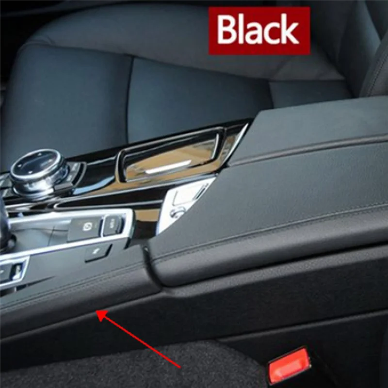 

Durable Car Center Console Storage Trim Strip Armrest Box Cover Trim For BMW 5 Series F10 F11 F18 2010-2017 Black 51169216855 Pa