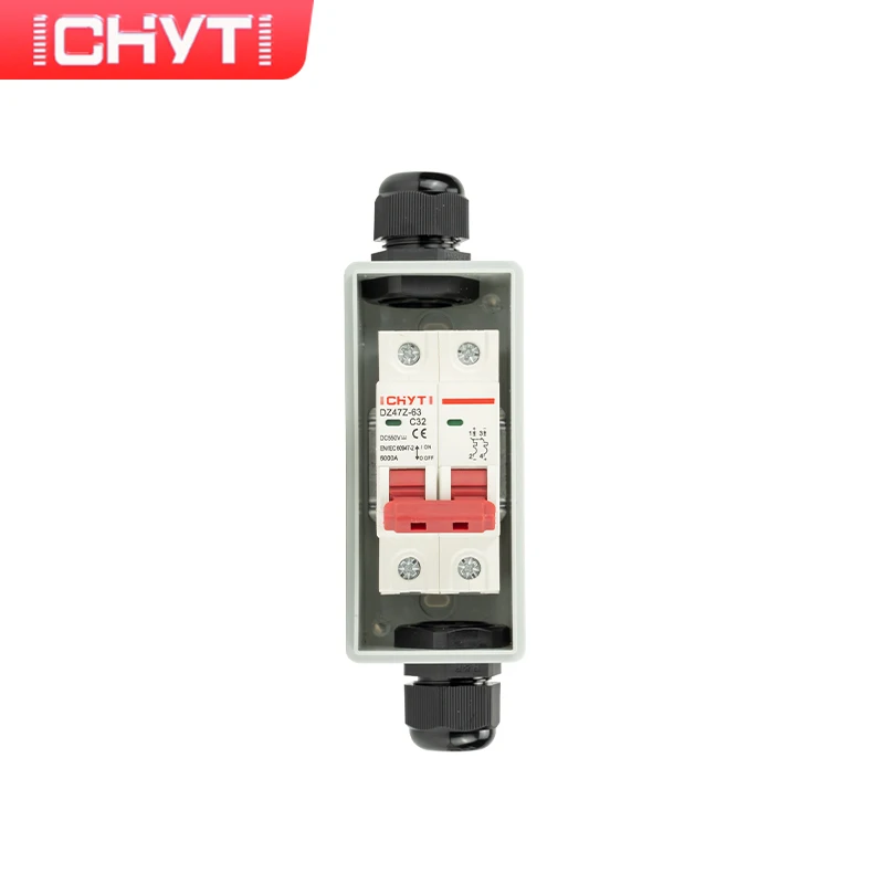 10 قطعة CE صندوق مقاوم للماء IP65 المواد البلاستيكية قطاع دارة في الهواء الطلق 2 طريقة صندوق توزيع MCB