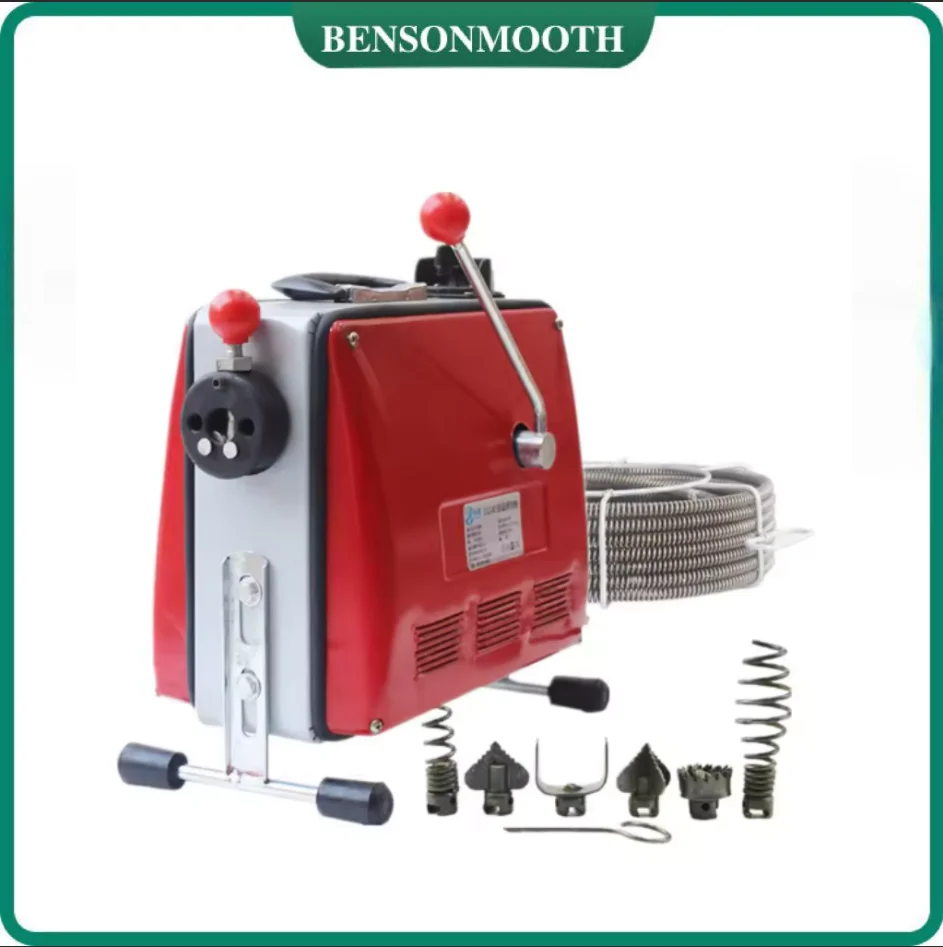 100D automatic electric pipe dredging machine sewer dredger toilet floor drain dredging cleaning machine