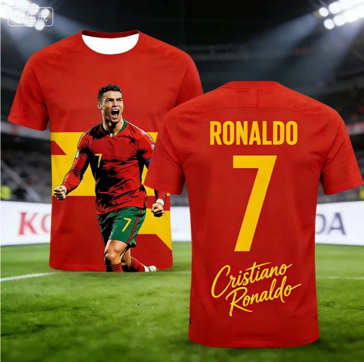 

ChatGPT AI Ronaldo #7 2026 Fan Edition Soccer Jersey for Kids and Adults Comfortable Summer Training Shirt Breathable Sportswear