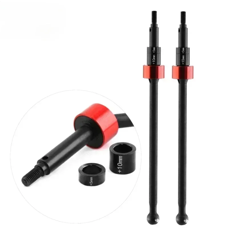 2 قطعة معدن الصلب الجبهة الخلفية محرك رمح CVD عمود الإدارة 86246 ل HPI سافاج X الجريان XL 1/8 RC قطع غيار السيارات