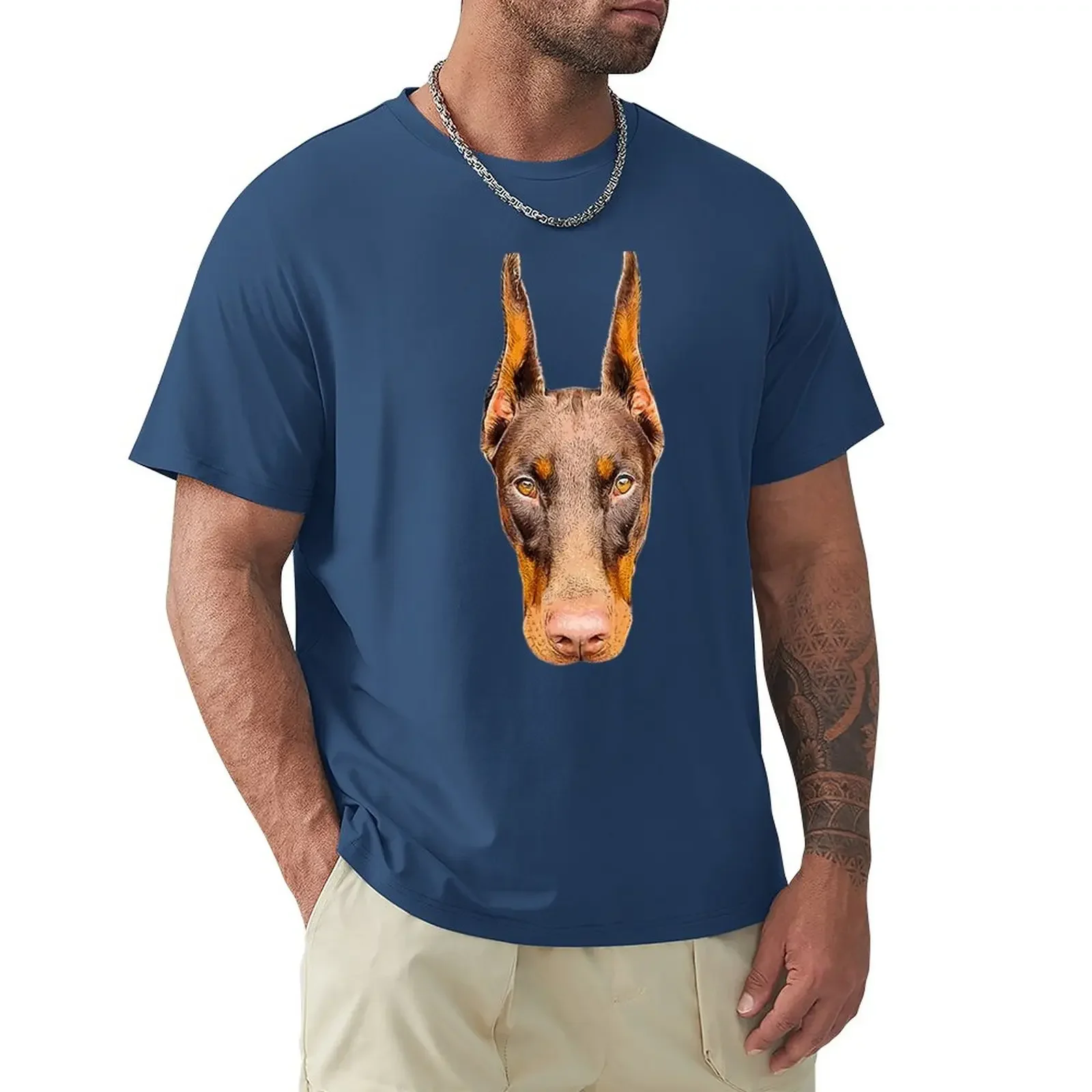 Doberman Head Art T-Shirt