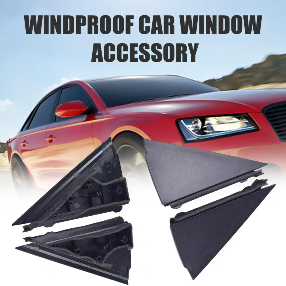 Automotive Triangle Window Cover Rear Door Side Window Triangle Cover Rear Pillar Trim Panel Noise Reduction Seal Durable