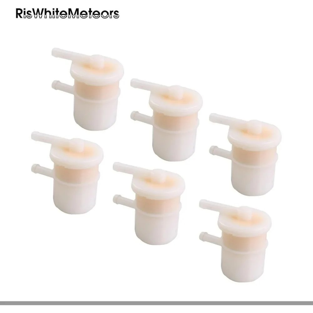 ‎RisWhiteMeteors 15410-87J10 Fuel Filter (6pcs) Replacement for Suzuki Outboard 25-115HP