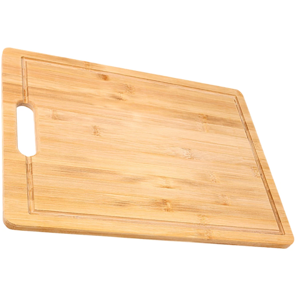 

Bamboo Cutting Board Fruit Vegetable Meat Kitchen Gadget Portable Groove Tool Hanging Chopping Fish Anti Cracking Deformation