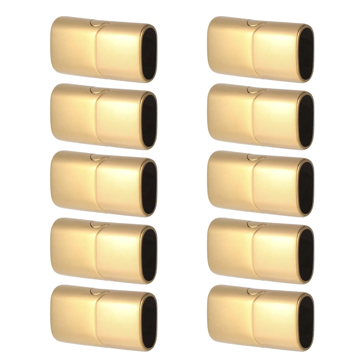 

10 Pcs Stainless Steel Magnetic Clasp Converter Fastener Cord End Bracelet Closure Sunglasses Golden Man Anti Rust Reusable