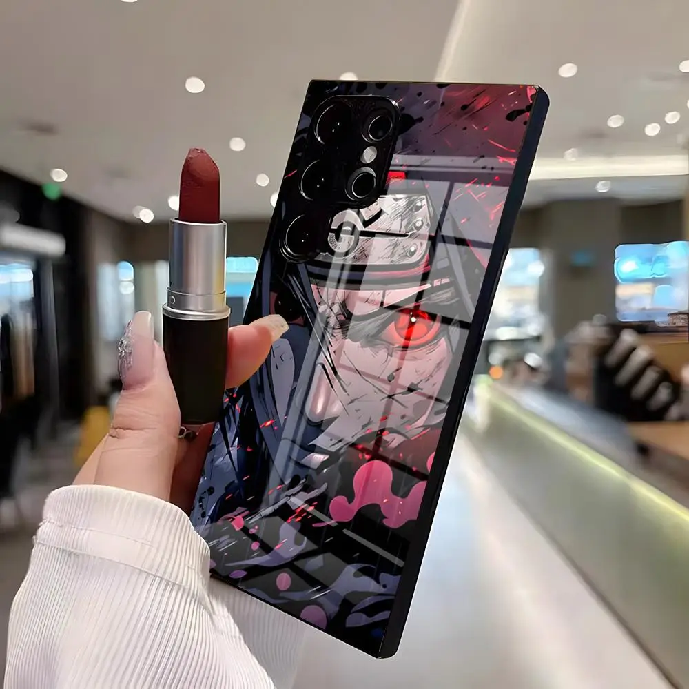 Anime U-Uchiha Itachi Phone Case For Samsung S26 Ultra S25 Edge Ultra S23 S22 S21 S20 Ultra Plus S24 Fe A25 Glass Cover
