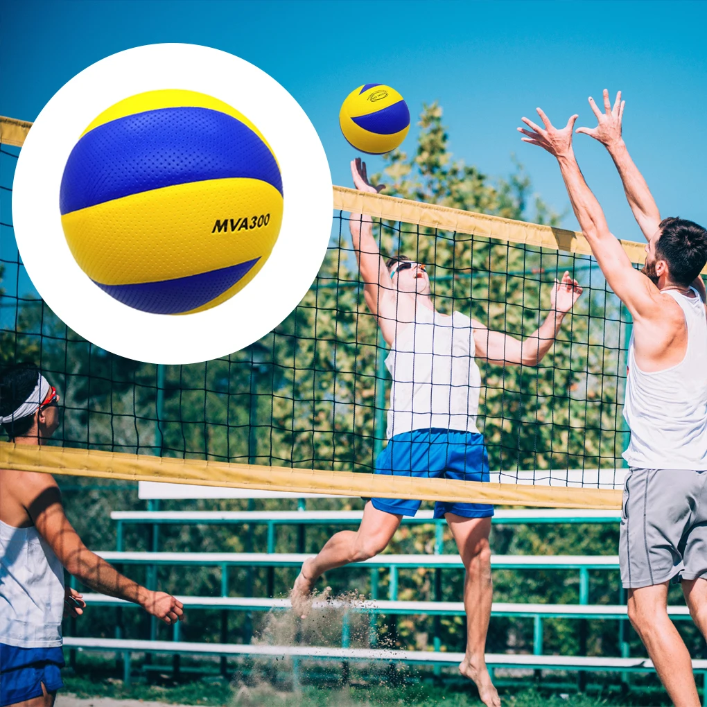 Size 5 Volleyball Soft Touch PU Ball Indoor Outdoor Sports Sand Beach Play Competition Portable Train Exercise Beach Volleyball