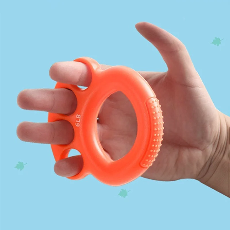 

Silicone Finger Grip Strength Circle Finger Recovery Trainer Exercise Carpal Expander Muscle Workout Gym Fitnes Strengthener