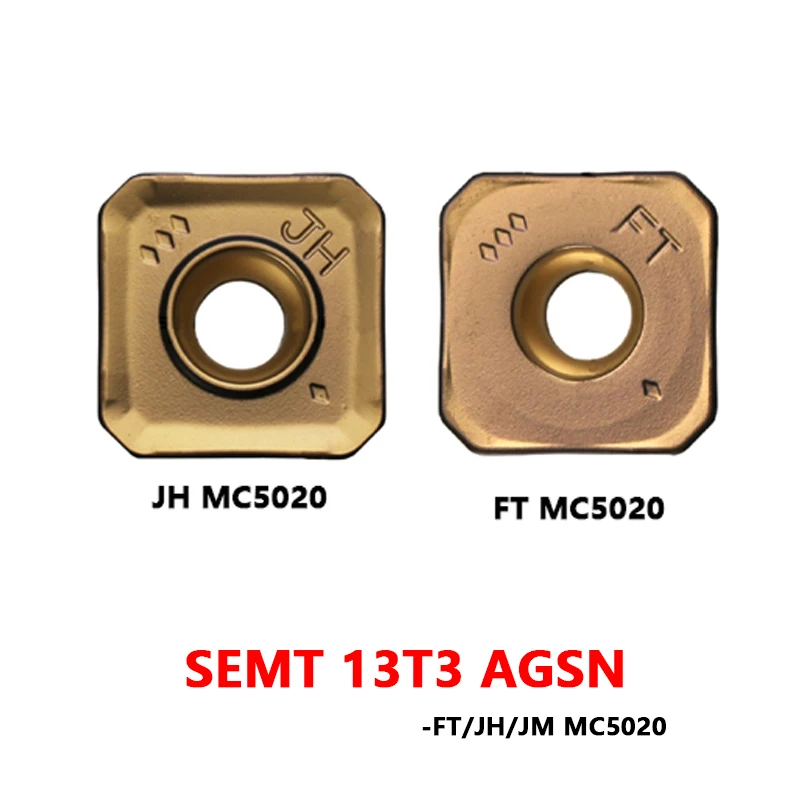 

Original Inserts SEMT13T3 SEMT13T3AGSN JH FT JM MC5020 CNC Milling Machine Lathe Metal Cutter Cutting Tool Carbide Inserts SEMT