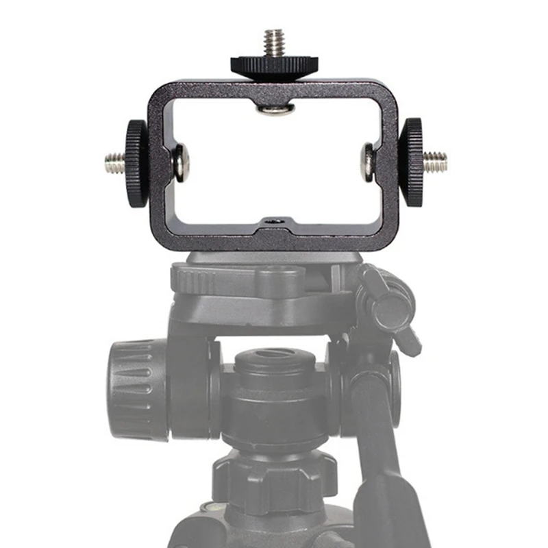 Holder Flash Bracket For Live Broadcast Selfie Camera Phones 1/4 Hole Metal Three-Position Machine 1 Piece