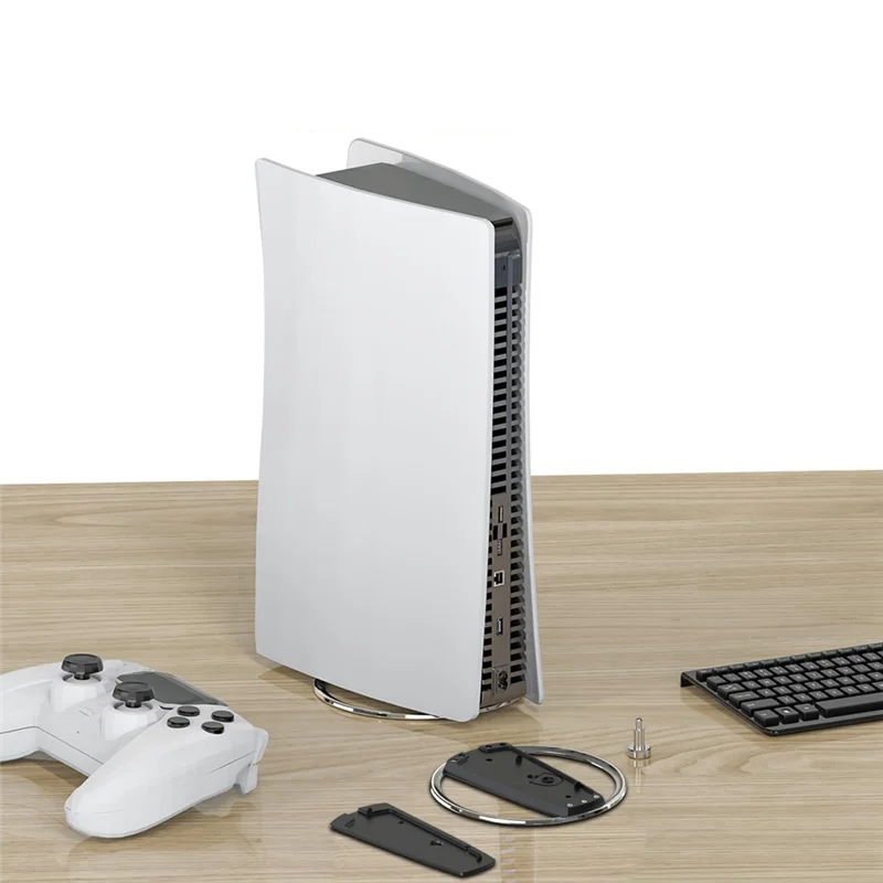 

Slim Vertical Stand For PS5 Vertical Stand For PS5 Consoles Secure, Stylish Base For Playstation 5 Disc And Digital Models-ABIU