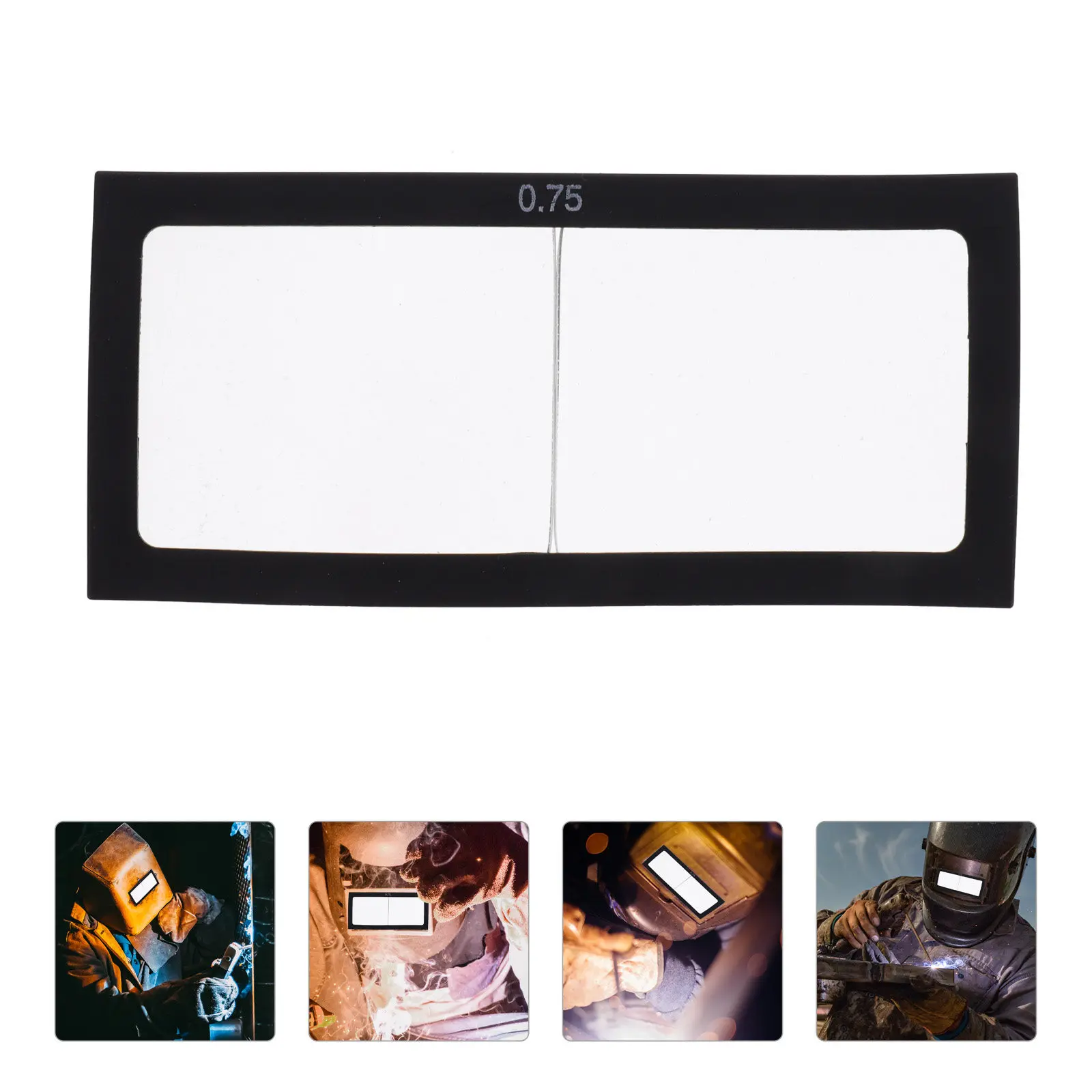 

1Pair Magnifier Lens for Welding 0.75x Protective Lens Suitable for Arc Shielded Welding Uv Anti-Glare Safety