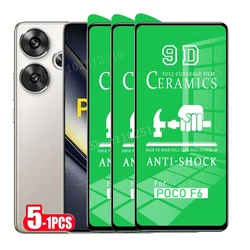 1-5PCS Ceramic Film For POCO F6 F5 F4 M6 M5 M4 M3 Pro Screen Protector For POCO X6 X5 X4 X3 Pro 5G C65 C40 Not Glass Soft Film