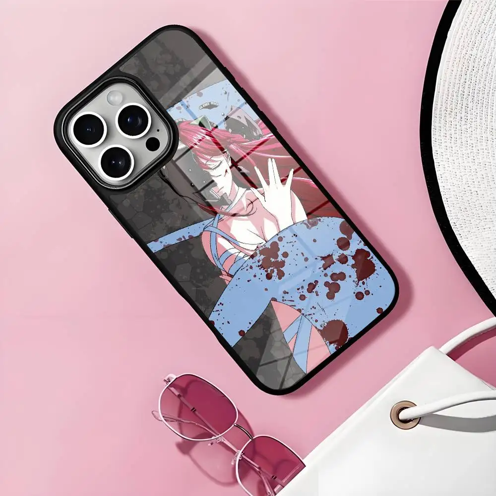 

E-Elfen-L-Lied Phone Case, Magnetic Glass Phone Case for iPhone 16, 15, 14, 12, 11, 13 Pro Max, Mini, Puls Cover