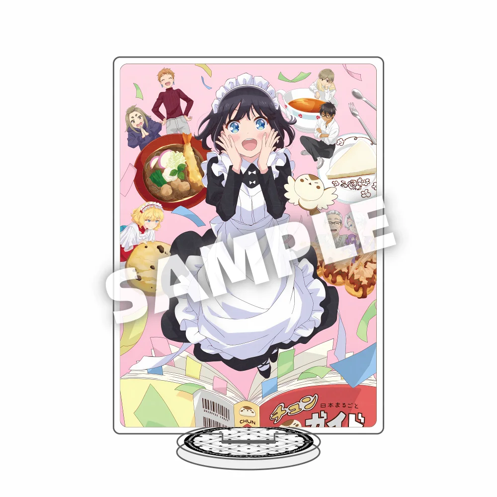 Anime The Food Diary of Miss Maid Maid-san wa Taberu dake Acrylic Stand keychain Model Action Figure Ornament Desktop gifts