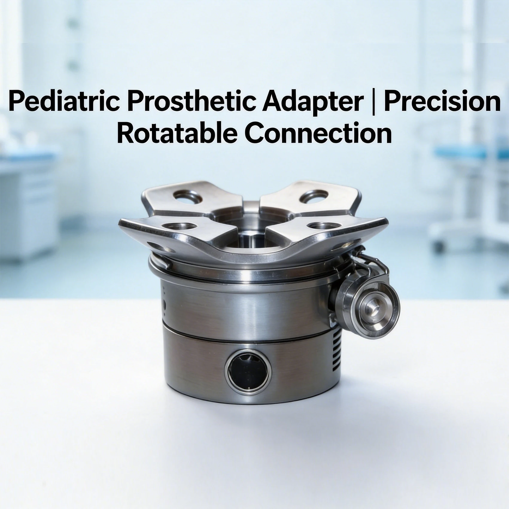 Rotatable Four-claw Connecting Plate for Children Prosthetic Accessory Compatible With Children's Lower Leg Prostheses