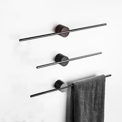 50 Cm Detachable Towel Rack Minimalist Bath Towel Rack Wall Punch-free Towel Bar Space Aluminum Storage Rack Kitchen Storage