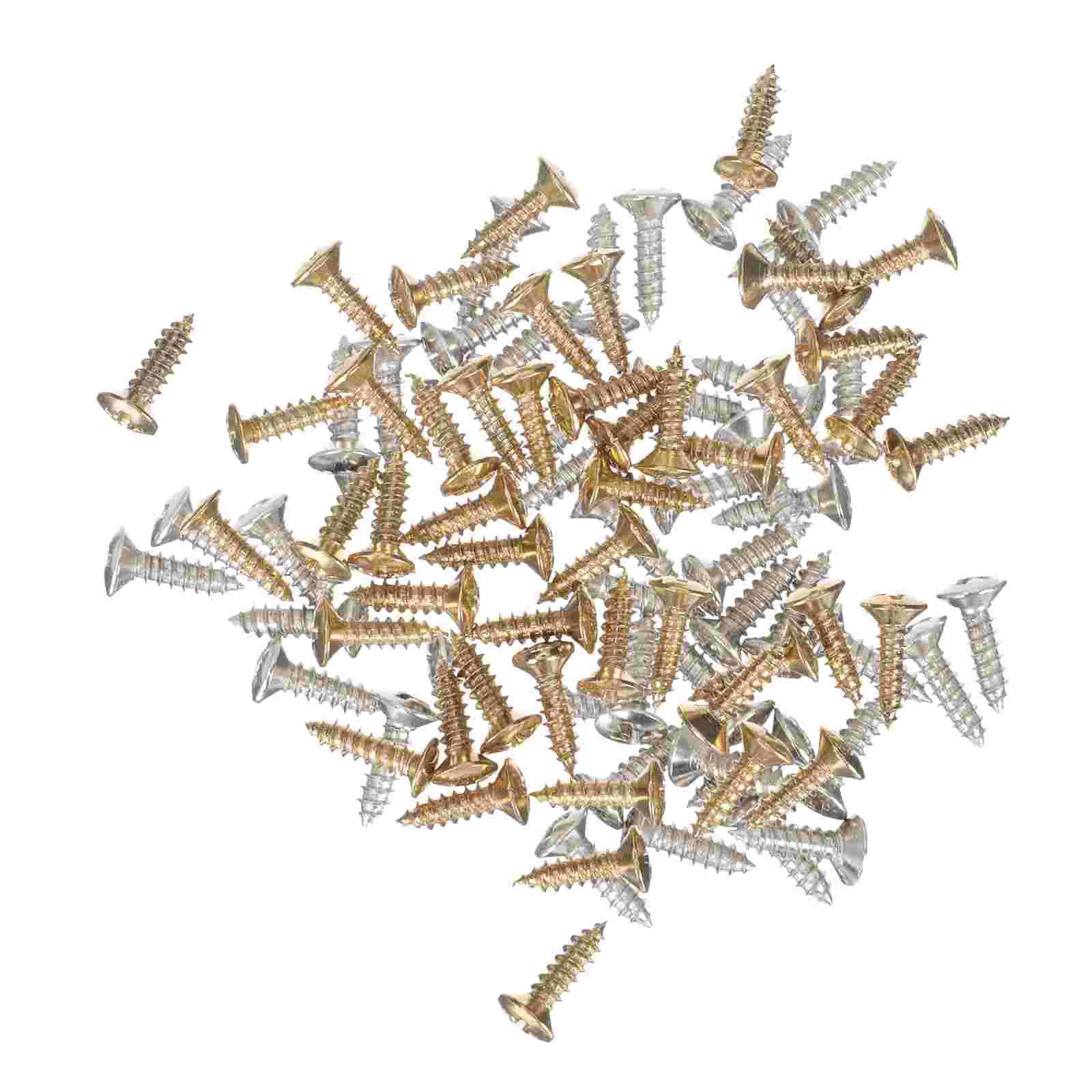 

100 Pcs Guitar Screws Pick Guard Fixing Bass Panel Mounting Pickguard Metal Fixator Accessories Electric Parts