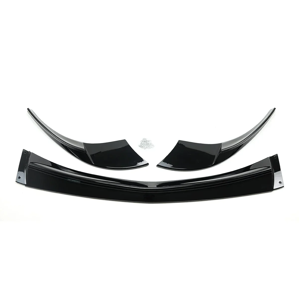 A Set Car Front Bumper Lip 3PCS For Chevrolet C6 Corvette Base 2005-2013 Chevy Spoiler Splitter Carbon Fiber Style Accessories