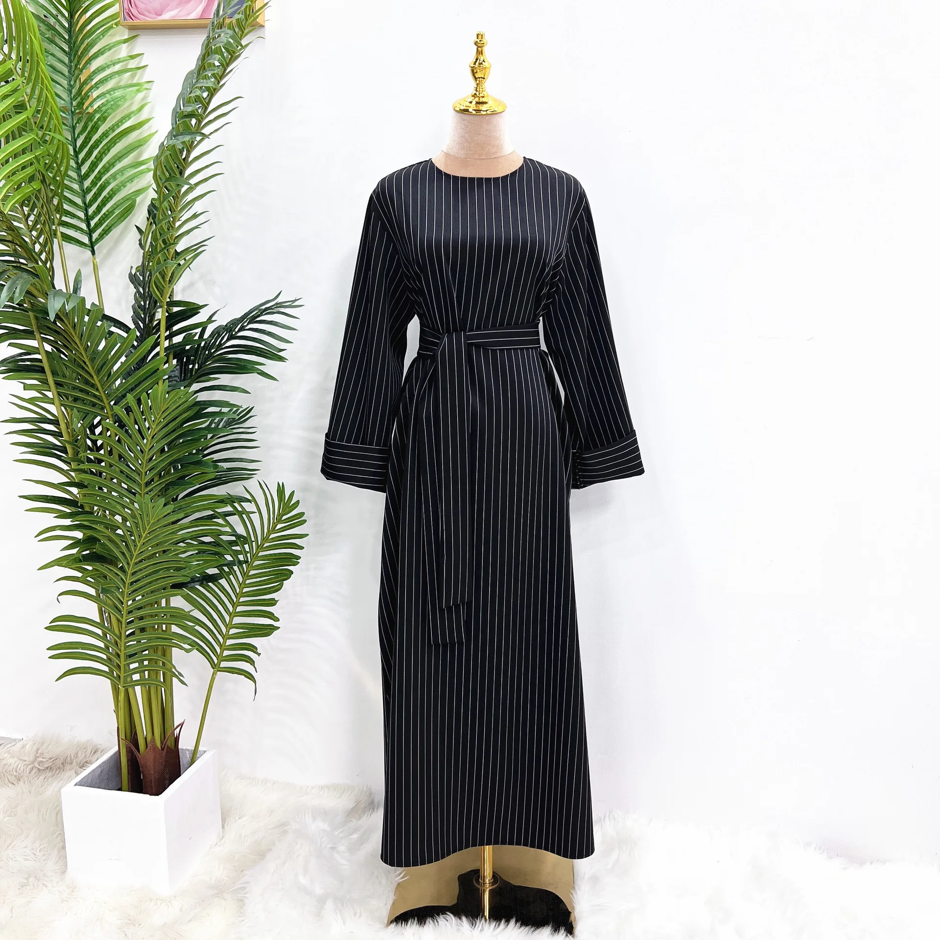 Fashion Muslim Kimono Womens Abaya Ramadan Dubai Turkey Eid Dress Islamic Loose Comfortable Dresses for Women