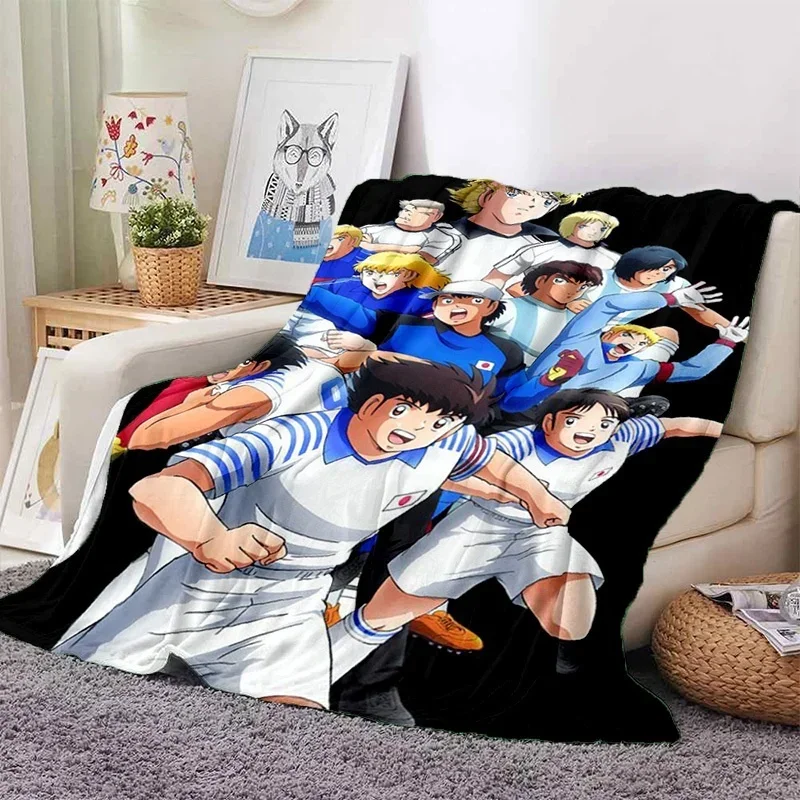 2026 Football Cartoon Captain Tsubasa Soft Flannel Blankets,Throw Blanket Comfortable Blanket For Picnic Beds Sofa Home Bedroom
