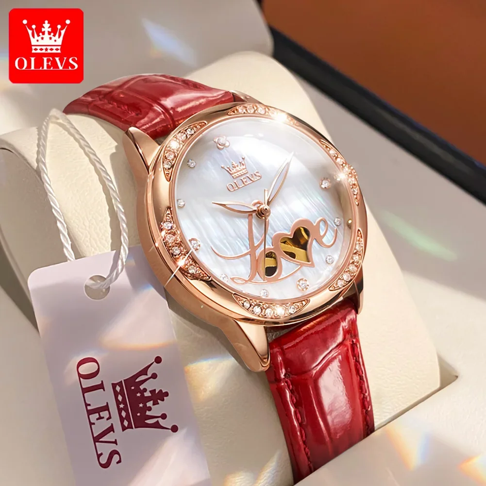 High Quality Automatic Movement Woman Watch Luxury Skeleton Mechanical Wristwatch Reloj Mujer Ceramic Strap Watches for Women