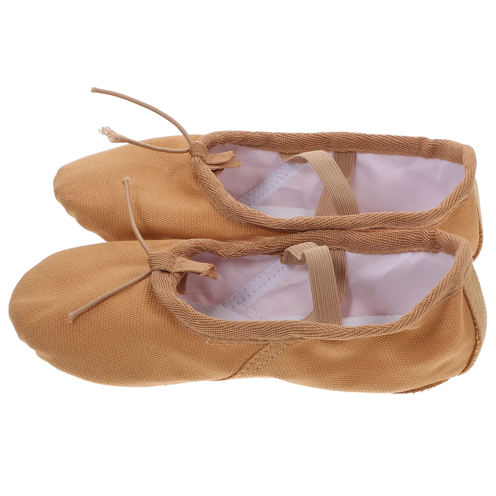 

1Pair Professional Breathable Ballet Shoes Light Brown Ballet Slippers Yoga Modern Dance Jazz Ballroom Practice Shoes for Women