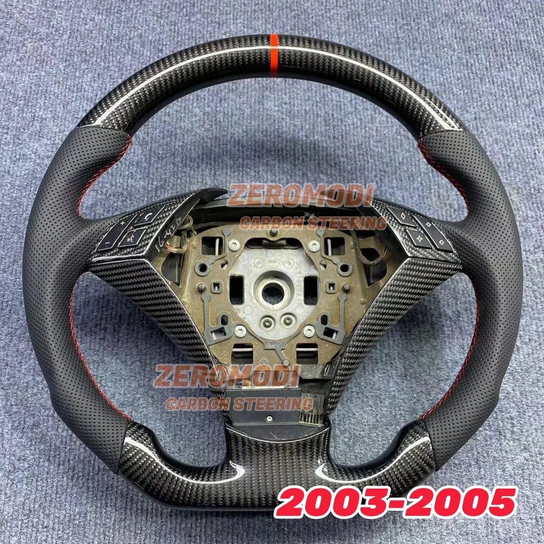 Volante di ricambio in pelle in fibra di carbonio adatto per BMW E60 E61 serie 5 2003-2010