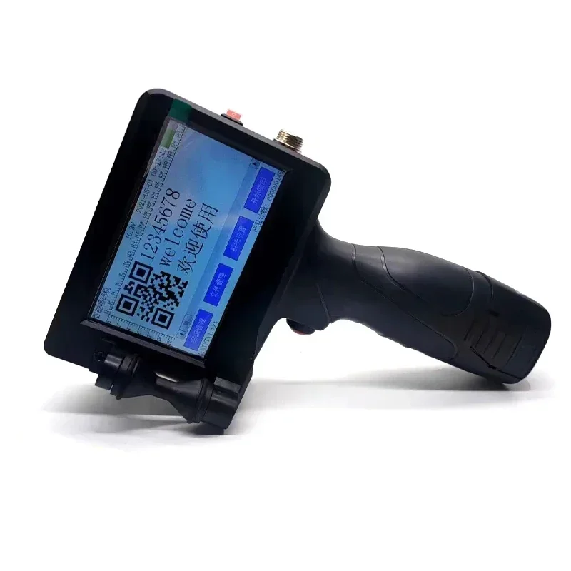 Imagem -02 - Portátil Handheld Inkjet Impressora Térmica qr Bar Código do Lote Data Variável Número Variável Logo Data de Expiração Hand Jet 25.4 mm