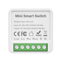 Tuya WiFi Bluetooth Dual-mode Intelligent Switch 16A Mini Smart Switch Support 2-way Control For Smart Alexa Google Home