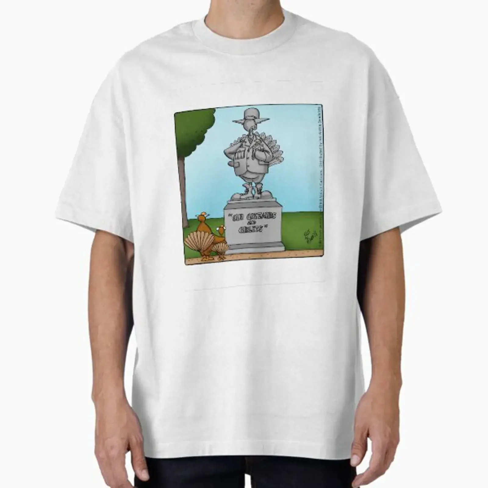 Funny Spectickles Thanksgiving Cartoon Oversized T Shirt vintage Washed Versatile Casual Unisex Comfortable homme graphic