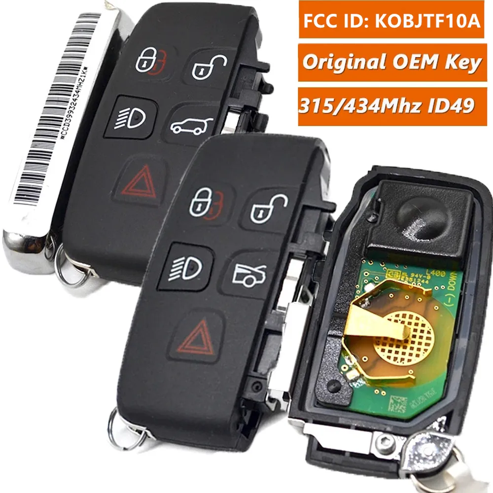 KEYECU Original OEM Smart Remote Key fob 315/434MHZ for Land Rover Range Rover Sport Evoque Vogue for Jaguar XJ Xe XF 2010-2020