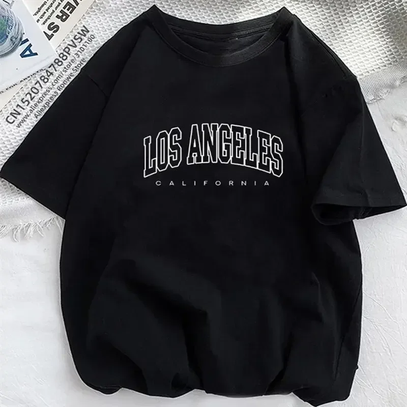 تي شيرت نسائي كاجوال رياضي، طباعة بروكلين نيويورك، رقبة دائرية قابلة للتمدد، قماش قابل للتنفس، أكمام قصيرة للياقة البدنية