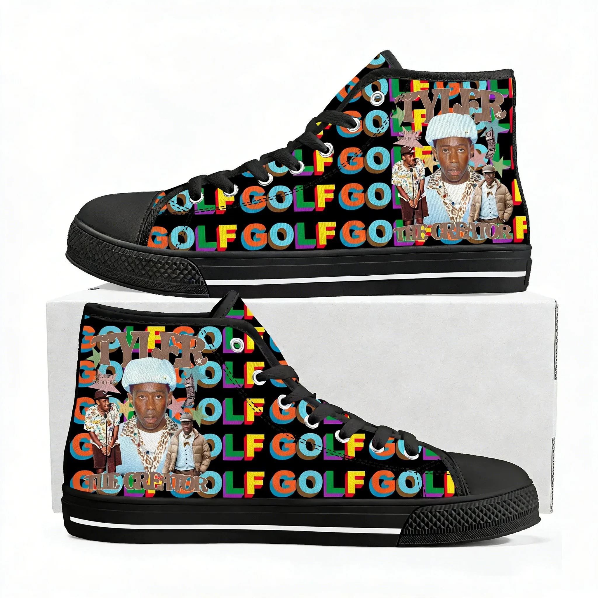 

Кеды унисекс Tyler High Top: универсальные, модные, повседневные, с мультяшным принтом, высокого качества, для мужчин, женщин и подростков
