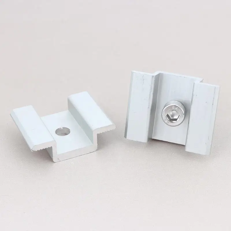 New 1/3pcs Aluminum Alloy Solar Mounting Bracket For Framed Frameless Panel Roof Ground Horizontal Vertical Installation