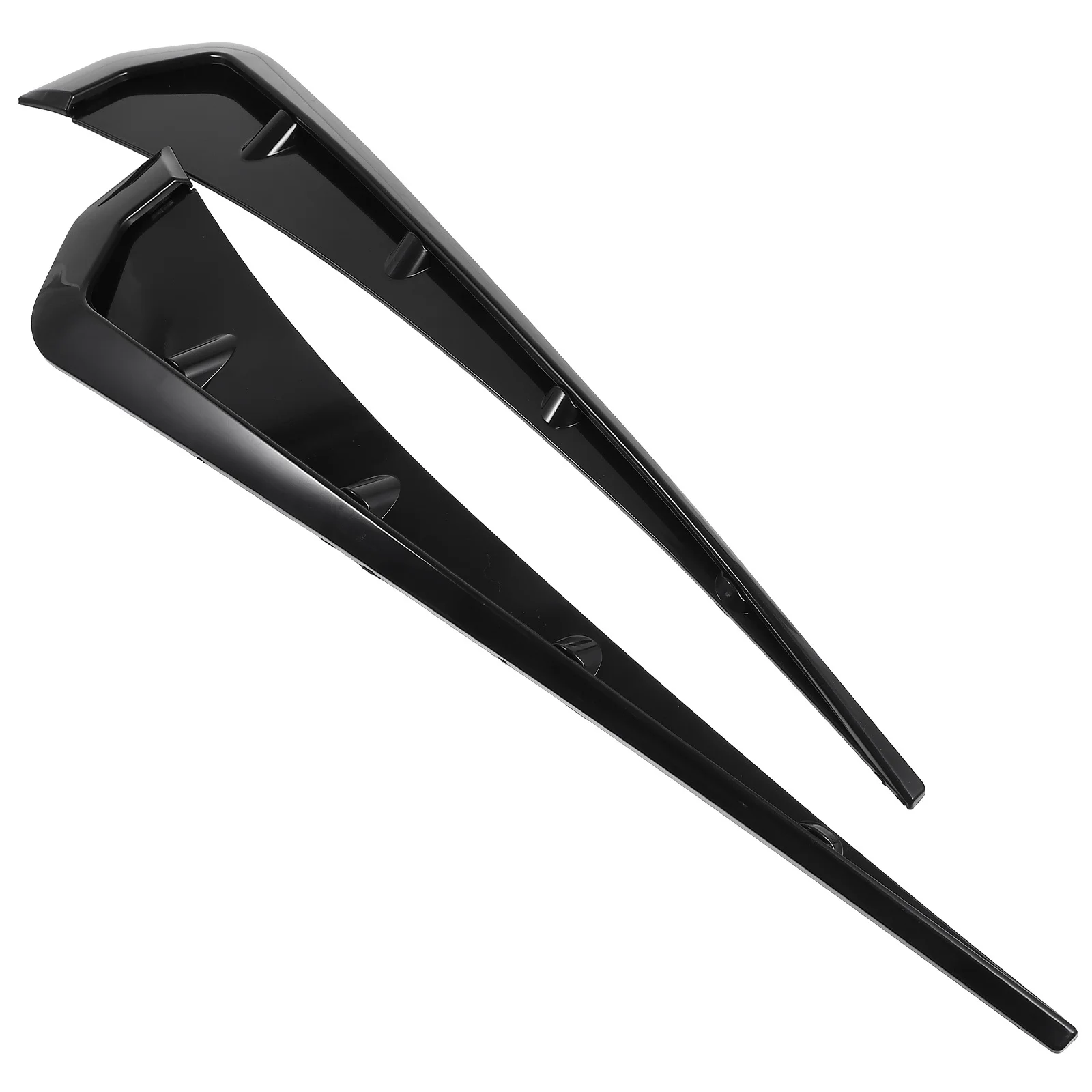 1 paio di adesivi decorativi per ali laterali Accessori esterni per auto impermeabili ABS creativi Facile da applicare Nessun residuo Aria di sfiato laterale automatico