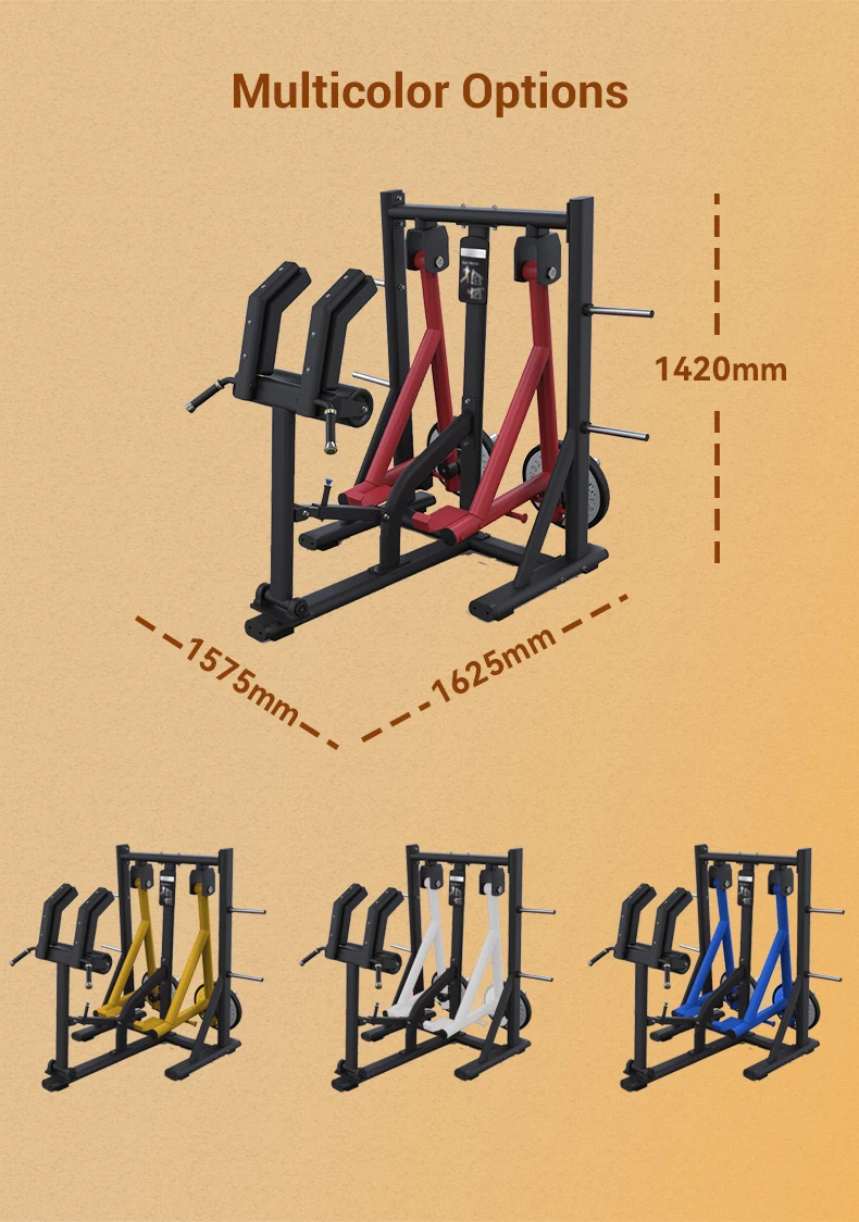 Steel Bodybuilding Exercise Equipment Plate Loaded Hip Builder Machine Strength Training Gym