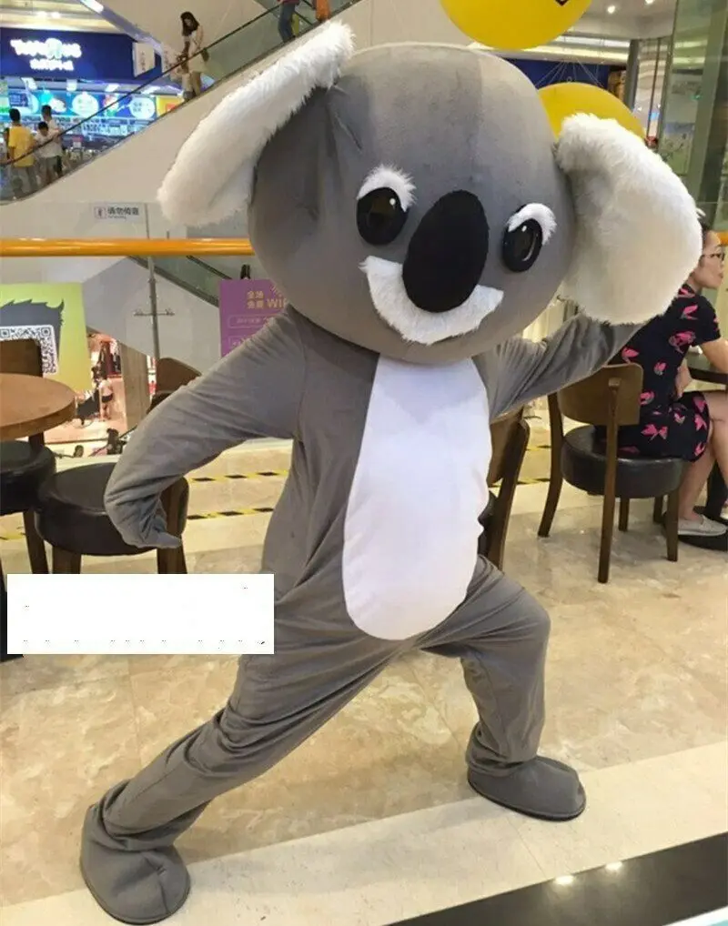 ใหม่ผู้ใหญ่ Koala ชุดมาสคอตฮาโลวีนชุดวันคริสต์มาส Full Body Props เครื่องแต่งกายชุดมาสคอต